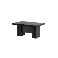 HUBERTUS - LARGO Stół 160-400x89 | Czarny połysk