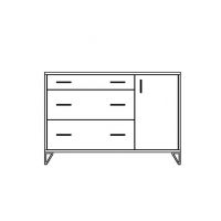 UNIMEBEL - LOFT COLLECTION Komoda T-7