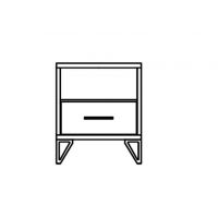 UNIMEBEL - LOFT COLLECTION Szafka Nocna T-15