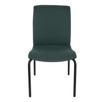 GROSPOL - LEVEL Krzesło Konferencyjne 4L BT / 4L BT R1 Black / Chrome | Tapicerowane Oparcie