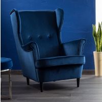 SIGNAL - LORD Velvet Fotel | Tkanina | Granatowy Bluvel 86 | z PL | DOSTĘPNY OD RĘKI