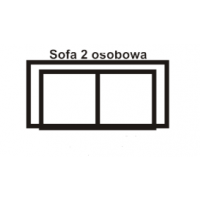 AEK - MALIBU Sofa 2 osobowa