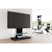 HUBERTUS - MARINO MAX Stolik RTV | Czarny połysk