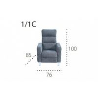 PMW - METRO 1C Fotel z relaxem