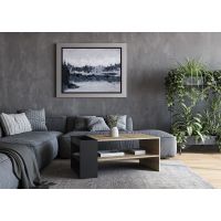 HALMAR - MURCIA Ława | dąb artisan/czarny | z EU