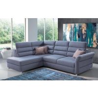 PMW - NITRA N2FP Narożnik z funkcją spania, regulowanymi zagłowkami i pojemnikiem na posciel