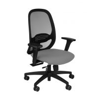 GROSPOL - NODI Fotel Obrotowy BS Black | Mechanizm Synchro Plus SP2 | Regulowana Głębokość Siedziska | Zgodny z Rozporządzeniem z 2023 roku