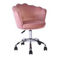 SIGNAL - Fotel obrotowy ROSE Velvet | Antyczny róż Bluvel 52