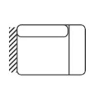 FENIKS MEBLE - ALLURE Otomana mała OTMRBOX prawa z pojemnikiem