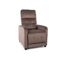 SIGNAL - OTUS Velvet Fotel rozkładany manualnie | Tkanina | Cappuccino Bluvel 38 | z MR