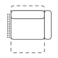 FENIKS MEBLE - PESARO Fotel 1,5EL R z relaksem elektrycznym | z prawym bokiem