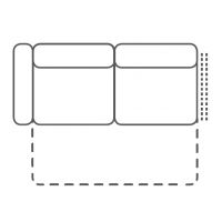 FENIKS MEBLE - PESARO Sofa 2,5F L z funkcją spania | z lewym bokiem