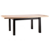 SIGNAL - PRESTO Stół 80x140-218x78h | Dąb Artisan | Czarny | z PL
