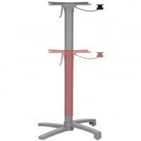 STEMA - Podstawa do stolika SH-C06/A | Regulowana wysokość 73-111 cm | Uchylna | Alu