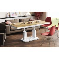 HUBERTUS - QUADRO LUX Ławostół | Super Decor | Dąb Słoneczny | Biały połysk