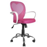 FURNITEX - QZY-1447 Fotel obrotowy | Różowy