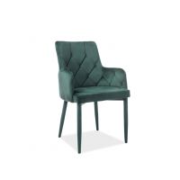 SIGNAL - RICARDO Velvet Krzesło | Tkanina | Zielony Bluvel 78 | 1 Sztuka | DOSTĘPNE OD RĘKI