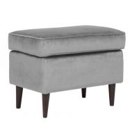 SIGNAL - RON Podnóżek | Velvet tkanina | Bluvel | Szary 14 | z PL