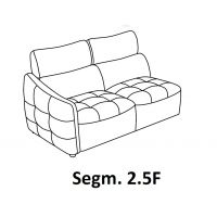 Bydgoskie Meble - DAVOS Segm.2,5F (PUMA) L | Segment 2,5 z lewym bokiem | funkcja spania PUMA