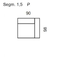 Bydgoskie Meble - ALEXANDRIA Segm.1,5 P