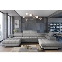 WERSAL - SELVA XL Narożnik z funkcją spania, pojemnikiem , regulowanymi zagłówkami