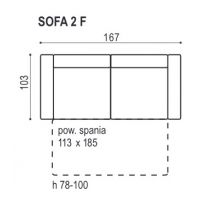 Sofalive - NAPO SOFA 2 - OS Z FUNKCJĄ SPANIA - 2FU