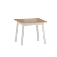 FURNITEX - ST14-FX Stół rozkładany | 90x90(125) | dąb artisan/biały