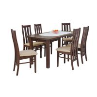 STOLMEB - Stół Marian 130x80+2x50 naturalna okleina