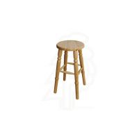 PANKAU - Taboret półbarowy okrągły nogi toczone