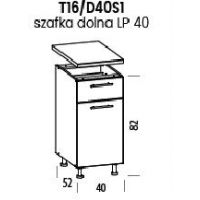 LIVEO - TIFFANY Szafka T16/D40S1 | Dolna 40 1 szuflada