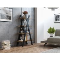 SIGNAL - TIPI Regał | Dąb Wotan | Czarny | z PL