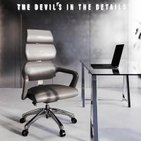 DIABLO CHAIRS - DIABLO V-MODULAR Fotel Obrotowy | Szary