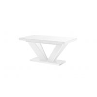 HUBERTUS - VIVA 2 Stół 160-256x89 | Blat Biały mat | Noga Biała