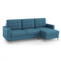 Mars Meble - VEGAS BLUE Narożnik z funkcją i pojemnikiem | VELO 631 | PROMOCJA