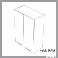 KAM - KAMMONO Szafka W.../90 | MN 60-80 | Górna | 2-drzwi | Front frezowany