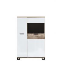 LIVEO - G-TE GT04 WITRYNA BIAŁY POŁYSK/DĄB