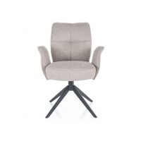 SIGNAL - WING BREGO Krzesło | Obrót siedziska | Tkanina Brego Jasny Beż 31 | Stelaż Czarny mat | 4 sztuki | DOSTĘPNE OD RĘKI