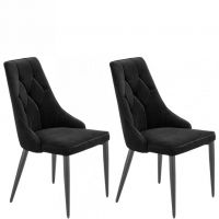 Forte - WODONGA KRZESŁO KR0145-MET-BLL19 | Komplet 2 sztuki