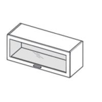 LAYMAN - NAVIA Szafka WWO 8/47 kuchenna 80 cm górna otwierana do góry witrynowa