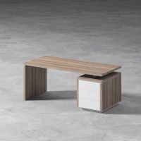 BIURO SERWIS - Z-BOX Biurko z pomocnikiem Z-203 | front - akryl (połysk)