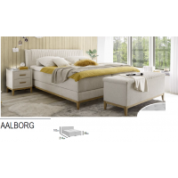 MEBLE BEST - AALBORG Łóżko kontynentalne | Megacomfort Visco 160x200