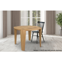 ORTUS - AMADEO Orzech Stół okrągły nierozkładany