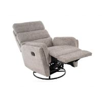 SIGNAL - ARGOS RAVEN Fotel rozkładany z funkcją bujania | Tkanina Raven 07 Szary | z MR