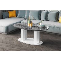 HUBERTUS - BARLETTA Ławostół | Venatino white połysk | Biały połysk | Biały połysk