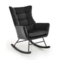 HALMAR - BAZALTO Fotel bujany | czarny