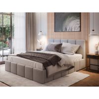 Forte - BAZYLIDES Łóżko tapicerowane 160x200 | LTBAZ16X