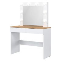 LIVEO - REMI Toaletka Biała / Dąb Evoke RM 16