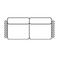 FENIKS MEBLE - BENETTO Sofa 2 BB Bez funkcji spania | Bez boków