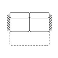 FENIKS MEBLE - BENETTO Sofa 2 F BB Z funkcją spania | Bez boków