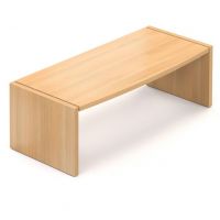 MASSONI - FUNDAMENTAL Biurko MFB 2090 Z | 200x95x75h cm | Blat zaokrąglony | Blenda ozdobna